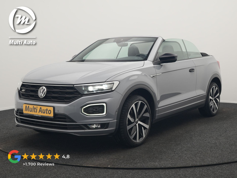Volkswagen T-Roc Cabrio 1.5 TSI 2 x R-Line 150pk DSG Dealer O.H | Valcona Lederen Sportstoelen | Adaptive Cruise | Trekhaak Afn. | Beats Audio | IQ Drive | 19"L.M | Camera | Stuurverwarming |  Keyless | Matrix LED |