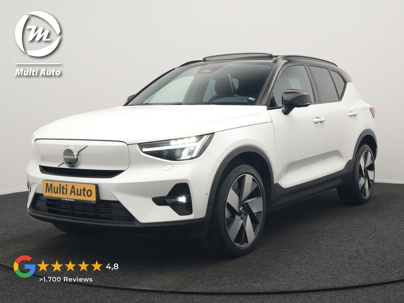 Volvo XC40 Recharge Twin Ultimate 78 kWh 408pk Dealer O.H. | Trekhaak Af Fabriek | Panodak | 360 Camera | Adaptive Cruise | Harman / Kardon | Alcantara Sportstoelen Memory & Verwarmd | Google Assistent | Keyless | Stuur Verwarmd | Blis |