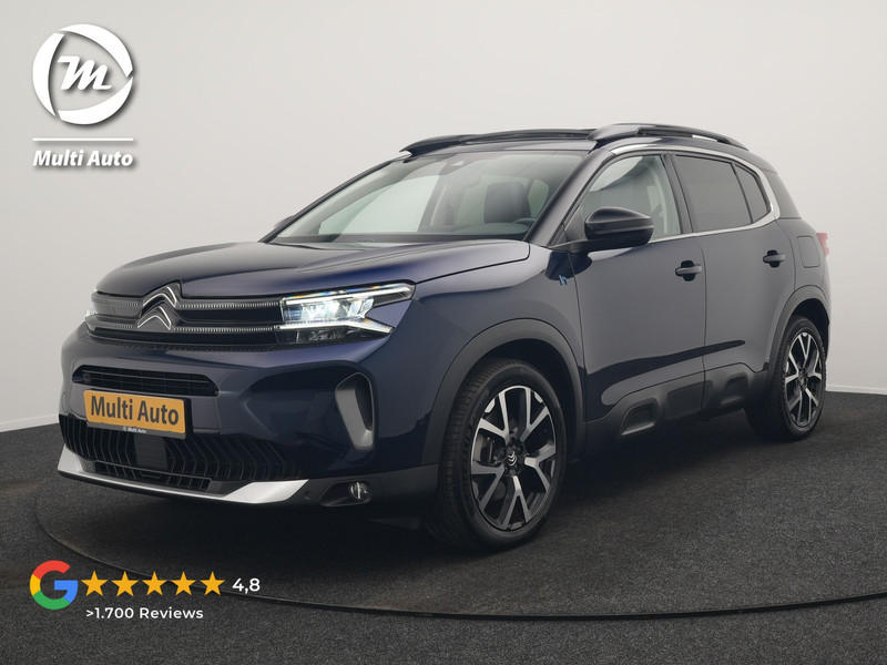 Citroën C5 Aircross 1.6 Shine FACELIFT MODEL PHEV 225pk Dealer O.H. | Panodak | Adaptive Cruise | 360 Camera | Lederen Comfortzetels Memory & Massage | Stoelverwarming | Apple Carplay | Blis | Keyless | Navigatie | DAB | Plug In Hybrid |