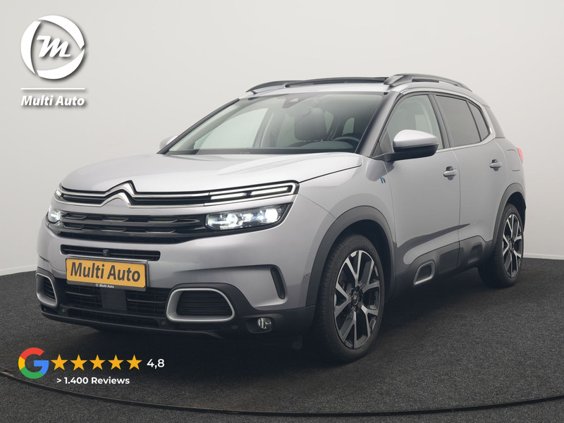 Citroën C5 Aircross 1.6 Shine PHEV 225pk Dealer O.H PHEV | Panodak | 360 Camera | Adaptive Cruise | Lederen Comfortstoelen Verwarmd | Blis | Navigatie | Apple Carplay | Virtual | DAB | 19" L.M. | Plug In Hybrid |