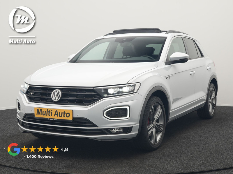 Volkswagen T-Roc 1.5 TSI R-Line 150pk Dealer O.H. | Trekhaak Afn. | Panodak | Adaptive Cruise | Camera | Sportstoelen Verwarmd | Keyless | Apple Carplay | Blis | LED Koplampen | Navigatie | DAB |