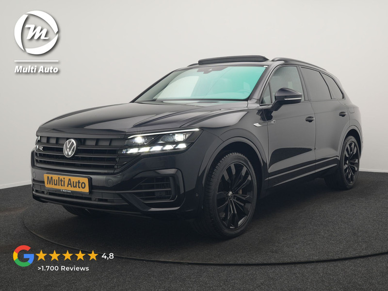 Volkswagen Touareg 3.0 TSi 4MOTION R PHEV 462pk Dealer O.H. | Luchtvering | Trekhaak Af Fabriek | Panodak | Adaptive Cruise | Lederen Sportstoelen Memory & Verwarmd | Camera | 21"L.M | Stuur Verwarmd | Keyless | Apple Carplay | Blis | Plug In Hybrid |