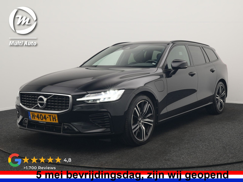 Volvo V60 T6 Twin Engine AWD R-Design 340pk Dealer O.H. | Adaptive Cruise | Camera | Harman / Kardon | Lederen Sportstoelen Memory & Verwarmd | Keyless | Blis | Apple Carplay | Navigatie | DAB | 19"L.M | Plug In Hybrid |