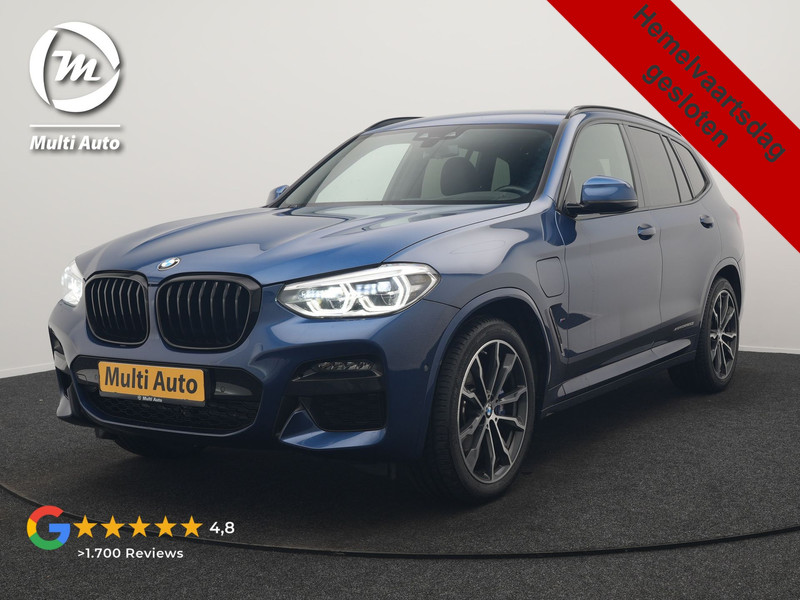 BMW X3 xDrive30e M Sport PHEV 293pk Dealer O.H. | Trekhaak Af Fabriek | Head Up | Camera | Sportstoelen Verwarmd | Harman & Kardon | Keyless | Blis | Apple Carplay | Sfeerverlichting | Cruise Control | 20''L.M. | Navigatie | DAB | Plug In Hybrid |