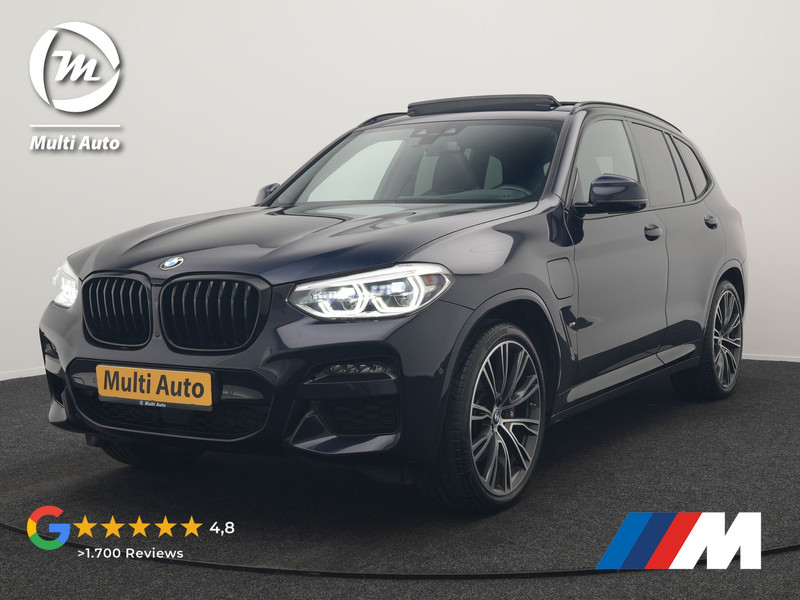 BMW X3 xDrive30e M Sport PHEV 293pk Dealer O.H. | Lederen Competition Stoelen Memory & Verwarmd | Trekhaak Af Fabriek | Panodak | Head Up | Lederen Competition Stoelen Memory & Verwarmd | Adaptive Cruise | 360 Camera | Harman / Kardon | Adaptief Onderstel | Stuur Verwarmd | Keyless | Blis | Plug In Hybrid |