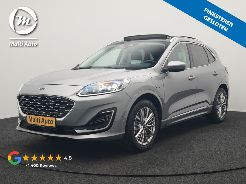 Ford Kuga 2.5 Vignale PHEV 225pk Dealer O.H | Panodak | Head Up | Bang & Olufsen Sound | Adaptive Cruise | 360 Camera | Lederen Sportstoelen Memory & Verwarmd | Keyless | Pilot Assist | Blis | Apple Carplay | Navigatie | Virtual | DAB  | Plug In Hybrid |