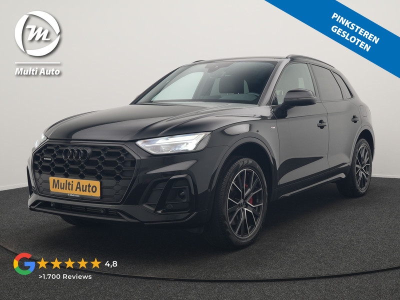 Audi Q5 50 TFSI e S edition PHEV 300pk Dealer O.H. | Trekhaak Af Fabriek | Camera | Lederen Sportstoelen Verwarmd | Sfeerverlichting | Keyless | Blis | Navigatie | DAB | 20"L.M | Virtual | Plug In Hybrid |