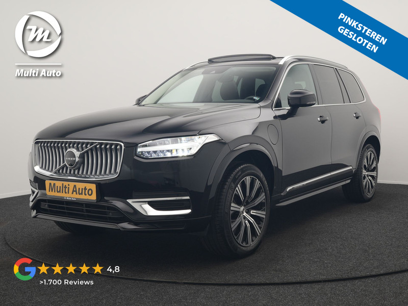 Volvo XC90 T8 Recharge AWD Plus Bright 7 Persoons LONG RANGE PHEV 455pk Dealer O.H. | Panodak | Adaptive Cruise | 360 Camera | Harman / Kardon | Lederen Sportstoelen Memory & Verwarmd | Keyless | Blis | Stuur Verwarmd | Apple Carplay | Navigatie | DAB | Plug In Hybrid |