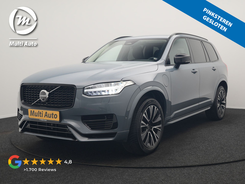 Volvo XC90 T8 Recharge AWD Plus Dark 7 Persoons LONG RANGE PHEV 455pk Dealer O.H. | Trekhaak Af Fabriek | Luchtvering | Adaptive Cruise | 360 Camera | Harman / Kardon | Lederen Sportstoelen Memory & Ventilatie | Keyless | Blis | Google Assistent | Stuur & Stoelen Verwarmd  | Plug In Hybrid |