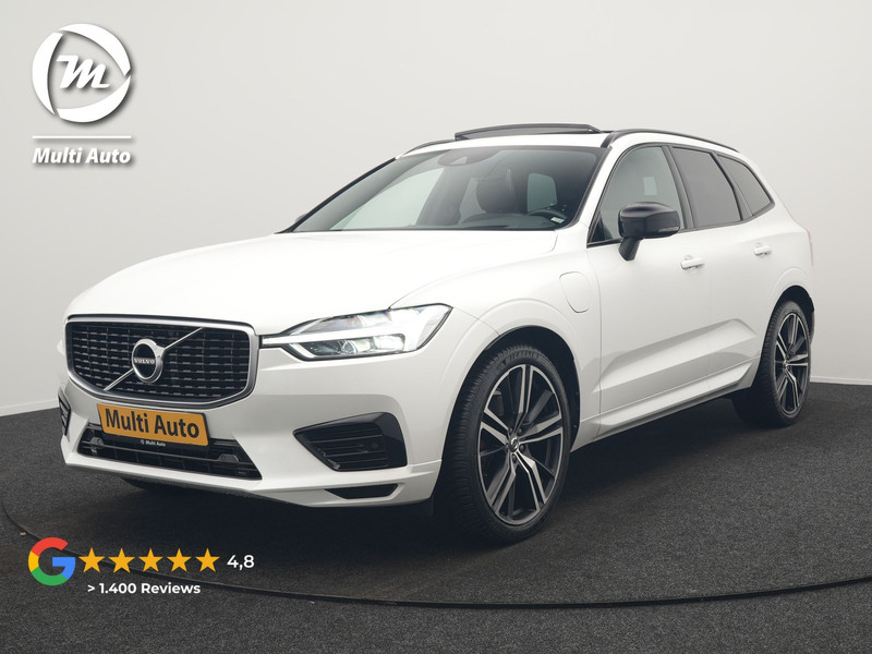 Volvo XC60 Recharge T8 AWD R-Design PHEV 391pk Dealer O.H. | Panodak | Luchtvering | Head Up | Camera | Harman & Kardon | Sportstoelen Memory & Verwarmd | 21"L.M | Apple Carplay | Keyless | Blis | Virtual | Navigatie | DAB | Plug In Hybrid