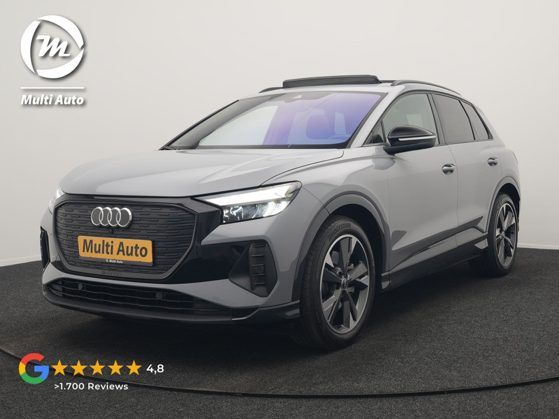 Audi Q4 E-Tron 45 Quattro Edition 76,6 kWh 265pk Dealer O.H. | Panodak | Sonos Audio | Sfeerverlichting | Lederen Sportstoelen Verwarmd | Apple Carplay | Navigatie | DAB | 20"L.M |