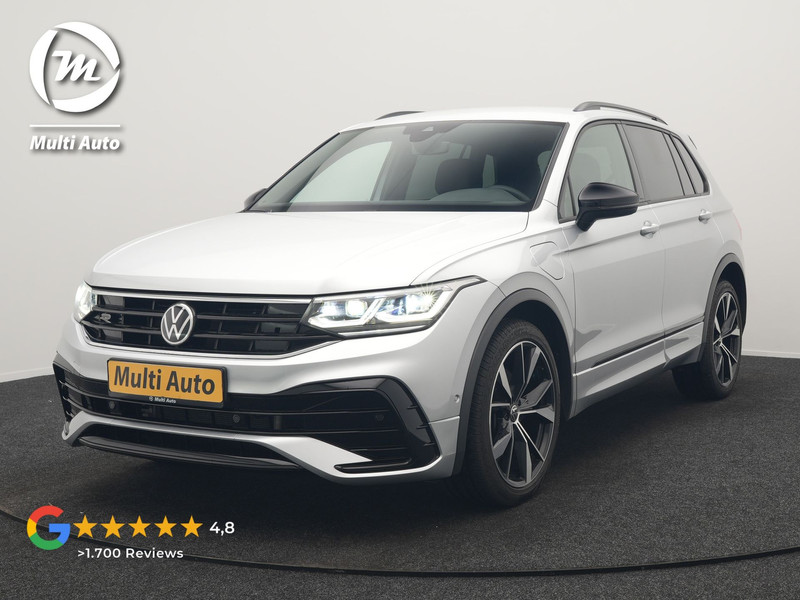 Volkswagen Tiguan 1.4 TSI eHybrid R-Line PHEV 245pk Dealer O.H | Trekhaak Af Fabriek | Adaptive Cruise | IQ Light | Adaptive Onderstel | Camera | Alcantara Sportstoelen & Stuur Verwarmd | Blis | Keyless | Sfeerverlichting | Virtual | Navigatie | DAB | 20"L.M | Plug In Hybrid |