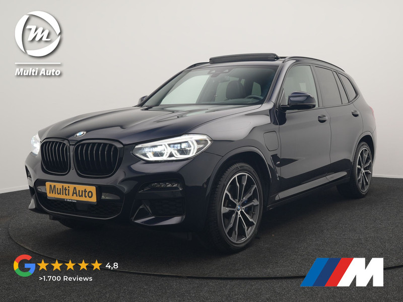 BMW X3 xDrive30e M Sport PHEV 293pk Dealer O.H. | Trekhaak Af Fabriek | Panodak | Head Up | Adaptive Cruise | 360 Camera | Harman / Kardon | Adaptief Onderstel | Lederen Sportstoelen Memory & Verwarmd | Keyless | Blis | Sfeerverlichting |  Plug In Hybrid |