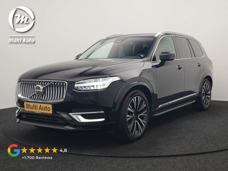 Volvo XC90 T8 Recharge AWD Plus Bright 7 Persoons LONG RANGE PHEV 455pk Dealer O.H. | Trekhaak Af Fabriek | Luchtvering | Adaptive Cruise | Harman / Kardon | Lederen Sportstoelen Ventilatie & Memory | 360 Camera | Stoelen & Stuur Verwarmd | Keyless | Blis | Google Assistent  | Plug In Hybrid |