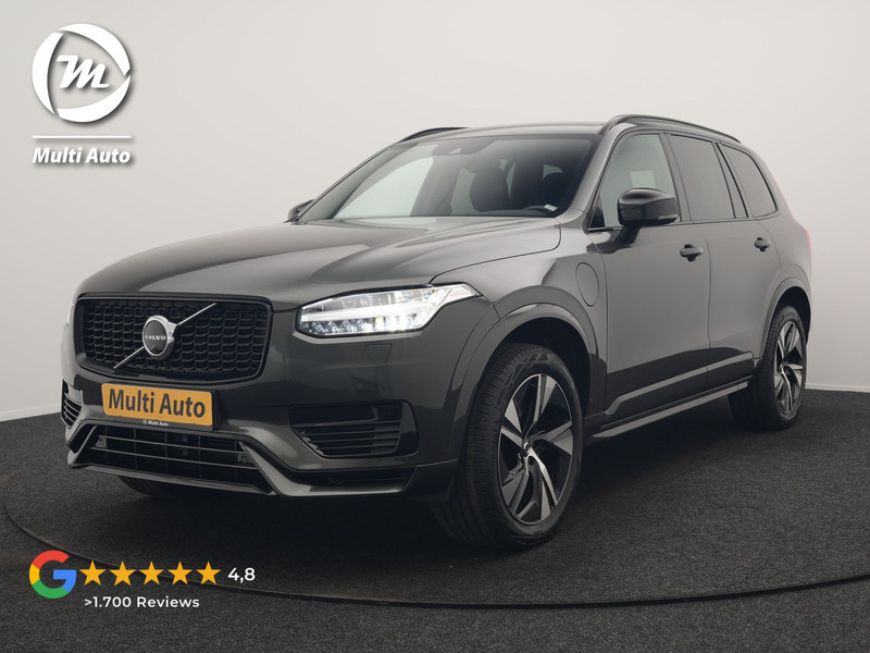 Volvo XC90 T8 Recharge AWD R-Design 7 Persoons LONG RANGE PHEV 455pk Dealer O.H. | Trekhaak Af Fabriek | Adaptive Cruise | 360 Camera | Harman / Kardon | Lederen Sportstoelen Memory & Verwarmd | Keyless | Blis | Apple Carplay | Stuur Verwarmd | Navigatie | DAB | Plug In Hybrid |