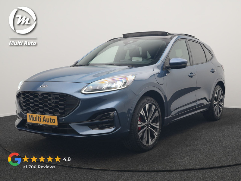 Ford Kuga 2.5 ST-Line X PHEV 225pk Dealer O.H. | Trekhaak Af Fabriek | Panodak | Adaptive Cruise | Head Up | 360 Camera | Alcantara Sportstoelen & Stuur Verwarmd | Bang & Olufsen | Keyless | Blis | Apple Carplay | Navigatie | DAB | Plug In Hybrid |