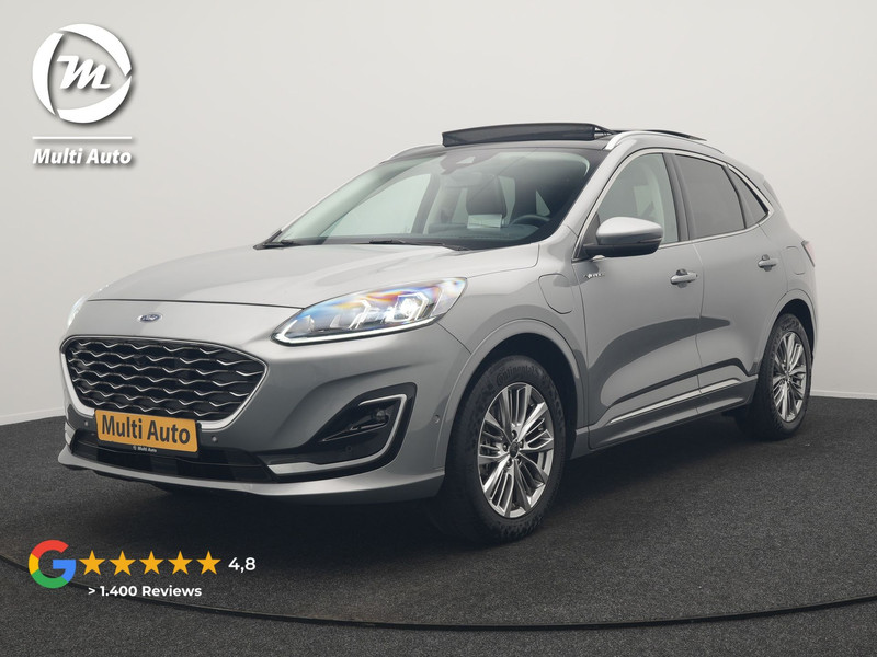 Ford Kuga 2.5 Vignale PHEV 225pk Dealer O.H | Panodak | Head Up | Bang & Olufsen Sound | Adaptive Cruise | 360 Camera | Lederen Sportstoelen Memory & Verwarmd | Keyless | Pilot Assist | Blis | Apple Carplay | Navigatie | Virtual | DAB  | Plug In Hybrid |
