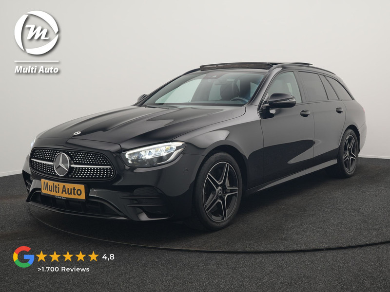 Mercedes-Benz E-klasse Estate 300 e AMG Line PHEV 320pk Dealer O.H. | Panodak | Camera | Alcantara Sportstoelen Verwarmd | Sfeerverlichting | Blis | Apple Carplay | Night Pakket | Virtual | Navigatie | DAB | Plug In Hybrid |