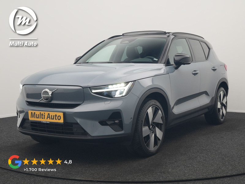 Volvo XC40 Recharge Twin Ultimate 78 kWh 408pk | Panodak | Adaptive Cruise | 360 Camera | Harman / Kardon | Lederen Sportstoelen Memory & Verwarmd | Blis | Keyless | Stuur Verwarmd | Google Assistent | Apple Carplay | DAB | 20"L.M |