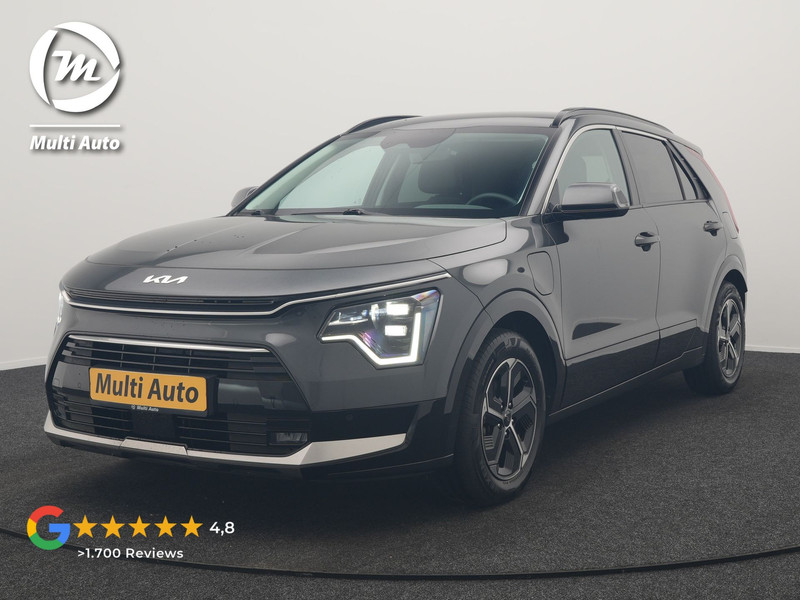 Kia Niro 1.6 GDi DynamicLine PHEV 182pk Dealer O.H. | Trekhaak Afn. | Adaptive Cruise | Camera | Sportstoelen & Stuur Verwarmd | Sfeerverlichting | Keyless | Apple Carplay | Navigatie | DAB | Plug In Hybrid |