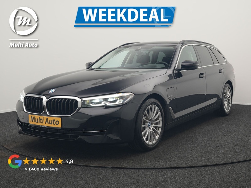 BMW 5-serie Touring 520e Business Edition Plus PHEV 204pk Dealer O.H. | Head Up | Camera | Lederen Comfortstoelen Memory & Ventilatie | Apple Carplay | Blis | Virtual | Stoelverwarming | Navigatie | DAB | Plug In Hybrid |