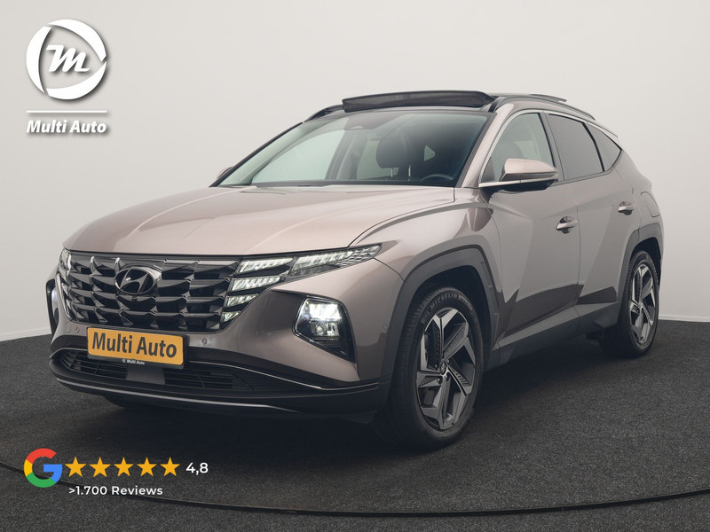 Hyundai Tucson 1.6 T-GDI Premium Sky 4WD PHEV 265pk Dealer O.H | Trekhaak | Panodak | Adaptive Cruise | 360 Camera | Lederen Sportstoelen Memory & Ventilatie | Blis | Apple Carplay | Krell Audio | Pilot Assist | Stuur & Stoelen Verwarmd | Navigatie | Virtual | DAB | 19"L.M | Plug In Hybrid |
