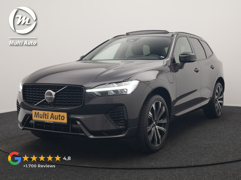 Volvo XC60 T6 AWD R-Design Long Range PHEV 398pk Dealer O.H | Trekhaak Af Fabriek | Panodak | Adaptive Cruise | Harman / Kardon | Camera | Lederen Sportstoelen Memory & Verwarmd | Keyless | Google Assist | Pilot Assist | Navigatie | Virtual | DAB | 21"L.M | Plug In Hybrid |