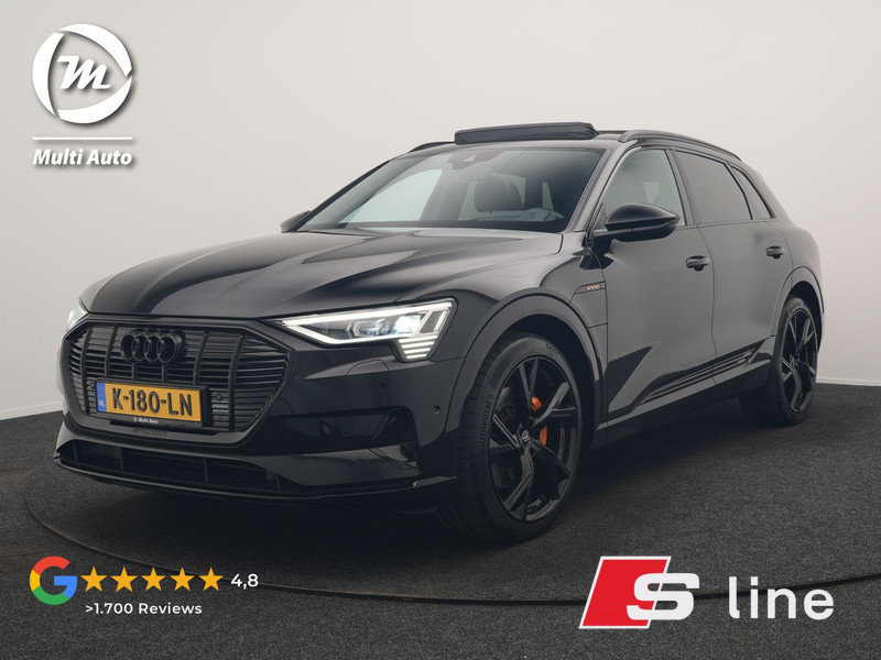 Audi e-tron 50 Quattro S Line 71 kWh 313pk Dealer O.H. | Panodak | Luchtvering | Head Up | Adaptive Cruise | Bang & Olufsen | Camera | Matrix LED | Alcantara Sportstoelen Memory & Verwarmd | Sfeerverlichting | Apple Carplay | Keyless | Blis |