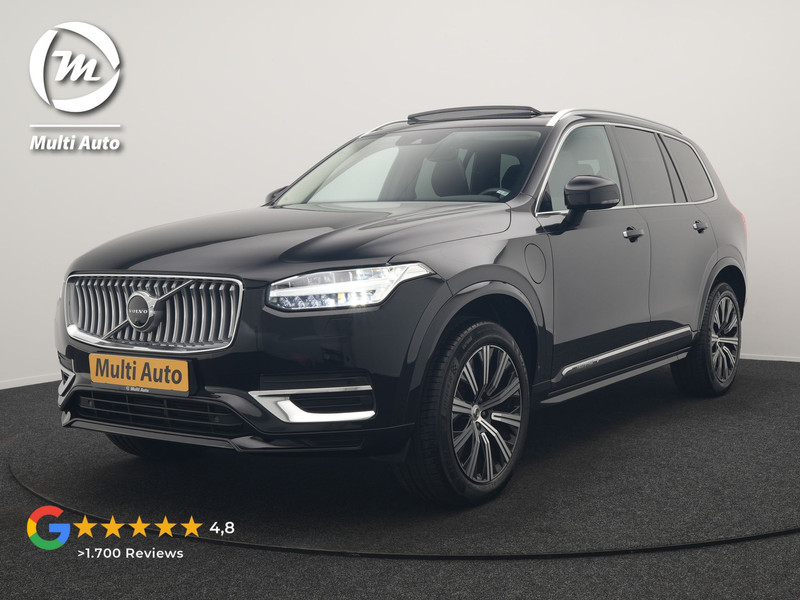 Volvo XC90 T8 AWD Plus Bright 7 Persoons LONG RANGE PHEV 455pk Dealer O.H. | Panodak | Adaptive Cruise | 360 Camera | Harman / Kardon | Lederen Sportstoelen Memory & Verwarmd | Keyless | Blis | Stuur Verwarmd | Apple Carplay | Navigatie | DAB | Plug In Hybrid |