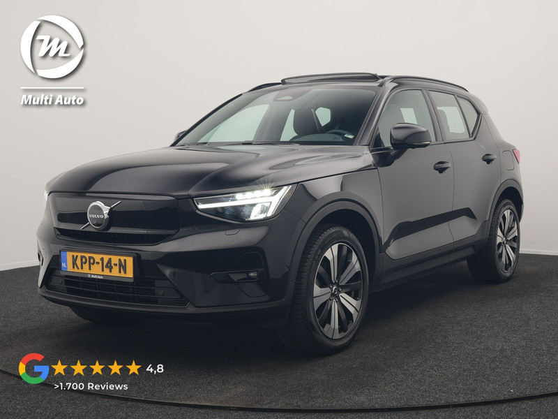 Volvo XC40 Ultimate Recharge Pure 70 kWh 231pk Dealer O.H. | Trekhaak Af Fabriek | Panodak | Adaptive Cruise | 360 Camera | Harman / Kardon | Alcantara Sportstoelen Memory & Verwarmd | Keyless | Blis | Apple Carplay | Google Assistent | DAB |