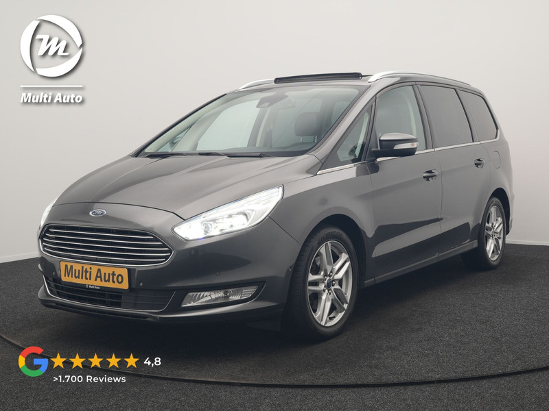 Ford Galaxy 2.0 Titanium Automaat 7 Persoons 241pk Dealer O.H. | Panodak | Adaptive Cruise | Camera | Alcantara Sportstoelen Memory & Verwarmd | Stuur Verwarmd | Apple Carplay | LED Koplampen | Navigatie |