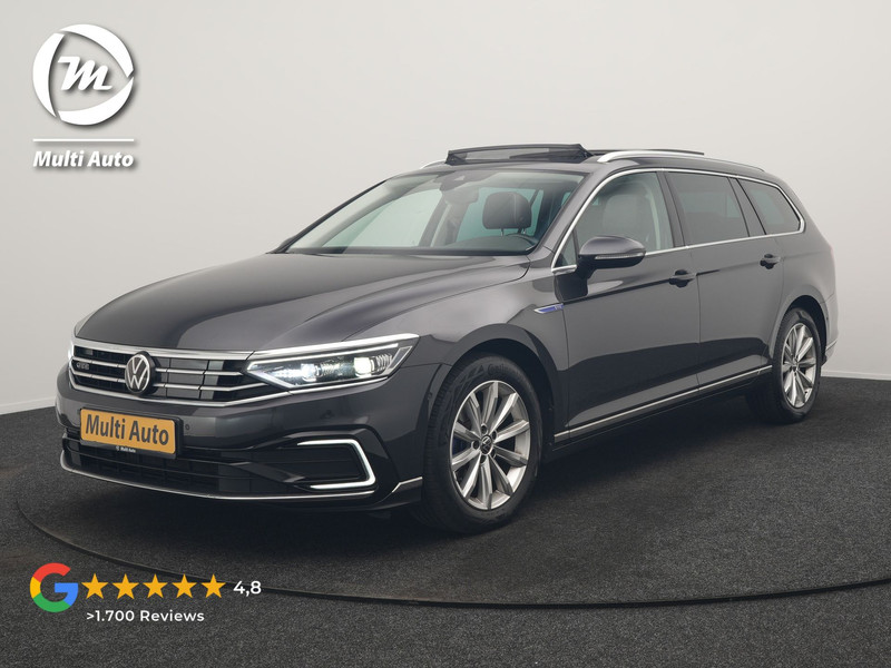 Volkswagen Passat 1.4 TSI GTE Business PHEV 218pk Dealer O.H. | Trekhaak Af Fabriek | Panodak | Adaptive Cruise | Camera | IQ Light | Alcantara Sportstoelen Massage & Verwarmd | Stuur Verwarmd | Keyless | Blis | Sfeerverlichting | Apple Carplay | DAB | Plug In Hybrid |