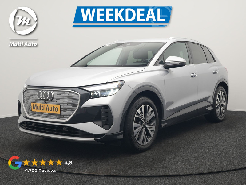 Audi Q4 E-Tron 50 quattro Advanced edition 82 kWh 300pk Dealer O.H. | Apple Carplay | Voorstoelen Verwarmd | Navigatie Plus | 19"L.M | LED | Cruise Control | DAB | Virtual |