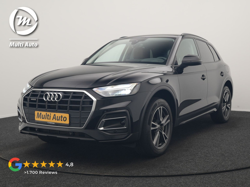 Audi Q5 50 TFSI e Advanced edition PHEV 300pk Dealer O.H | Trekhaak Af Fabriek | Head Up | Apple Carplay | Lederen Sportstoelen Verwarmd | Cruise Control | Virtual | Navigatie | DAB | 19"L.M | Plug In Hybrid | 