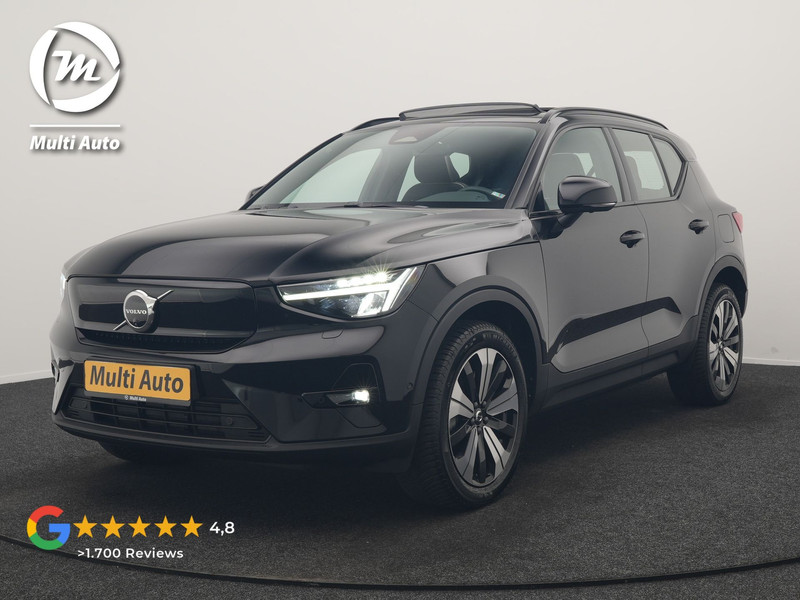 Volvo XC40 Recharge Ultimate 69 kWh 232pk Dealer O.H | Trekhaak Af Fabriek | Panodak | 360 Camera | Adaptive Cruise | Harman / Kardon | Alcantara Sportstoelen Memory & Verwarmd | BLIS | Keyless | Apple Carplay | Pilot Assist | Stuurverwarming | Google Assistant & Maps | Navigatie | DAB | 19"L.M |