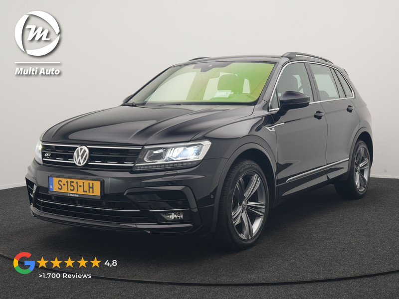 Volkswagen Tiguan 1.4 TSI 4Motion R Line 150pk | Trekhaak Af Fabriek | 360 Camera | Head Up | Adaptive Cruise | Lederen Sporstoelen Memory & Verwarmd | BLIS | Virtual | Navigatie | DAB | 19"L.M |
