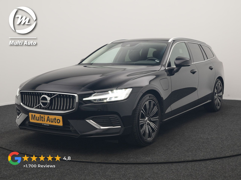 Volvo V60 T6 Recharge AWD Inscription PHEV 340pk Dealer O.H | Trekhaak Af Fabriek | Camera | Harman / Kardon | Lederen Sportstoelen Verwarmd | Cruise Control | Apple Carplay | Stuurverwarming | Keyless | Virtual | Navigatie | DAB | 18"L.M |