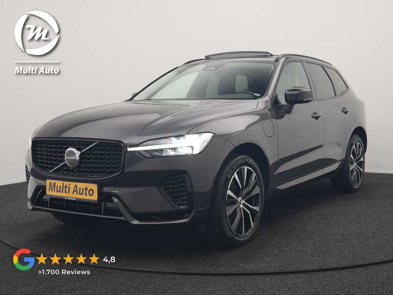 Volvo XC60 T6 PHEV AWD R-Design 350pk Dealer O.H | Trekhaak Af Fabriek | Panodak | Adaptive Cruise | Harman / Kardon | Camera | Lederen Sportstoelen Memory & Verwarmd | Keyless | Apple Carplay | Pilot Assist | Google Assistant & Maps | Stuurverwarming | Virtual | Navigatie | DAB | 20"L.M | Plug In Hybrid |