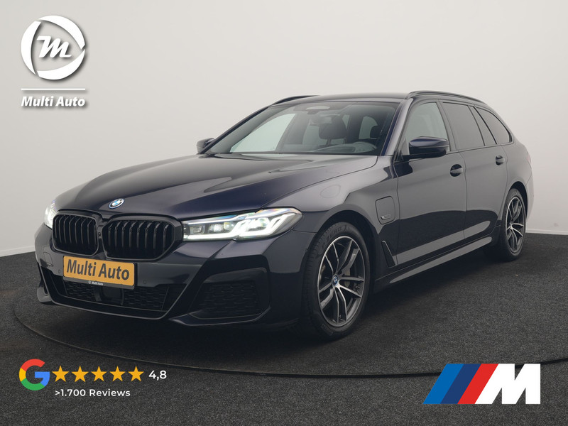 BMW 5-serie Touring 530e M Sport PHEV 293pk Dealer O.H. | Trekhaak Af Fabriek | Adaptive Cruise | Head Up | Laser LED | Harman / Kardon | Camera | Lederen Sportstoelen & Stuur Verwarmd | Sfeerverlichting | Keyless | Blis | Apple Carplay | DAB | 18"L.M | Plug In Hybrid |
