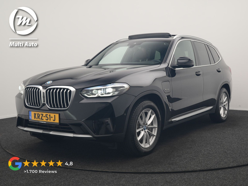 BMW X3 xDrive30e  PHEV 293pk Dealer O.H | Trekhaak Af Fabriek | Panodak | 360 Camera | Lederen Sportstoelen Verwarmd | Cruise Control | Apple Carplay | Virtual | Navigatie | DAB | 18"L.M | Plug In Hybrid |