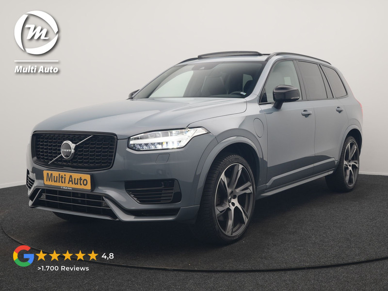 Volvo XC90 T8 Recharge AWD R-Design 7 Persoons Long Range PHEV 456pk Dealer O.H | Luchtvering | Trekhaak Af Fabriek | Panodak | 360 Camera | Adaptive Cruise | Harman  / Kardon | Alcantara Sportstoelen Memory & Verwarmd | Keyless | Pilot Assist | Apple Carplay | Stuur Verwarmd | BLIS | Adaptive LED | Navigatie | Virtual | DAB | 22"L.M | Plug In Hybrid |