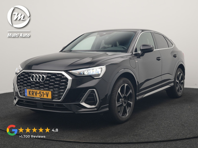 Audi Q3 Sportback 45 TFSI e 2x S Line PHEV 245pk Dealer O.H. | Trekhaak Af Fabriek | Blis | Sportstoelen Verwarmd | Apple Carplay | Sfeerverlichting | Navigatie | DAB | 19"L.M | Virtual | Plug In Hybrid |