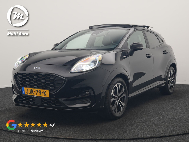 Ford Puma 1.0 EcoBoost Hybrid ST-Line X 168pk Dealer O.H | Trekhaak Afn. | Panodak | Adaptive Cruise | Bang & Olufsen | Camera | Sportstoelen & Stuur Verwarmd | Keyless | Virtual | Navigatie | DAB | 17"L.M |