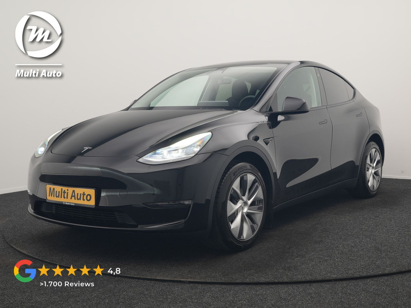 Tesla Model Y Long Range AWD 75 kWh 441pk | Full Self-Driving Capability | Panodak | Adaptive Cruise | Lederen Sportstoelen Memory & Verwarmd | Camera | Navigatie |
