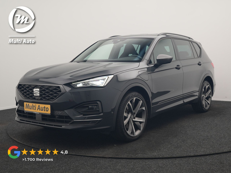 Seat Tarraco 1.4 TSI e-Hybrid FR PHEV 245pk Dealer O.H | Trekhaak Af Fabriek | Adaptive Cruise | 360 Camera | Sportstoelen Memory & Verwarmd | Apple Carplay | Keyless | Stuurverwarming | BLIS | Virtual | Navigatie | DAB | 20"L.M |