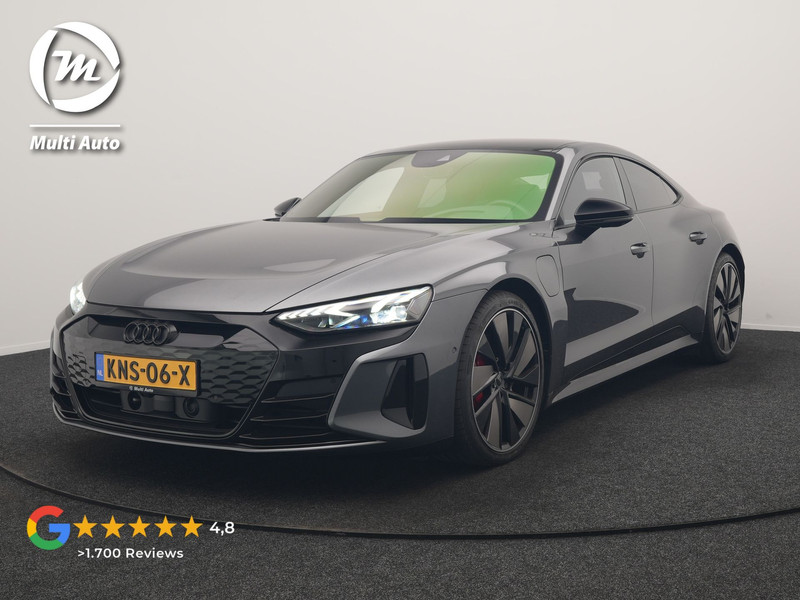 Audi e-tron GT 93 kWh 476pk Dealer O.H | Panodak | Head Up | Adaptive Cruise | 360 Camera | Laser LED | Bang & Olufsen | Lederen Sportstoelen Memory & Ventilatie | Keyless | Blis | Stuur & Stoelen Verwarmd | Navigatie | Virtual | DAB | 20"L.M |