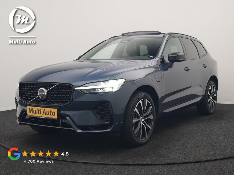 Volvo XC60 T6 AWD Plus Dark LONG RANGE PHEV 350pk | Trekhaak Af Fabriek | Panodak | Adaptive Cruise | 360 Camera | Harman / Kardon | Lederen Sportstoelen Memory & Verwarmd | Blis | Keyless | Google Assistent | Apple Carplay | Stuur Verwarmd  | 20"L.M | Plug In Hybrid |