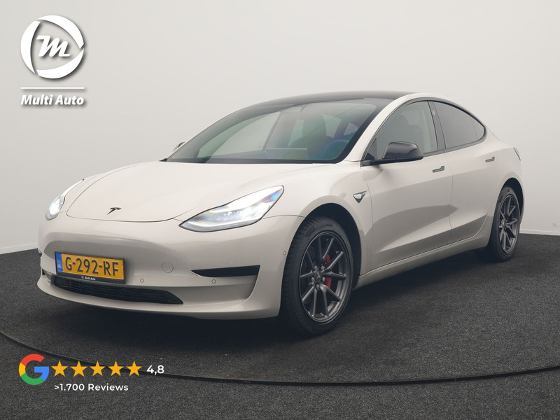 Tesla Model 3 Standard RWD Plus 60 kWh 325pk | Adaptive Cruise | Panodak | Self Driving | Camera | Keyless | Navigatie Via Google Maps | Spotify | DAB | 19"L.M |