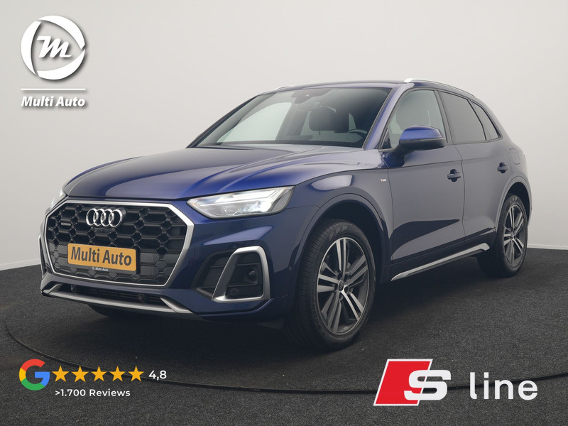 Audi Q5 55 TFSI e NIEUW MODEL  2x S Line PHEV 367pk Dealer O.H. | 360 Camera | Sportstoelen Verwarmd | Sfeerverlichting | 20"L.M | Virtual Cockpit | Cruise Control | Navigatie | DAB | Plug In Hybrid |