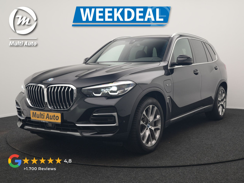 BMW X5 xDrive45e X Line PHEV 395pk Dealer O.H. | Luchtvering | Camera | Adaptief Onderstel | Lederen Sportstoelen Memory | Hifi Audio | Apple Carplay | Sfeerverlichting | Navigatie | DAB | Plug In Hybrid |